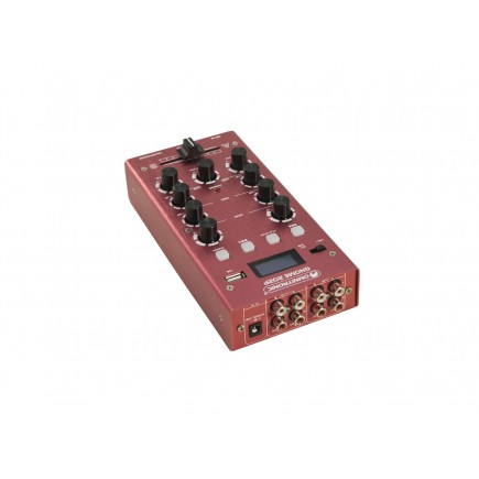 OMNITRONIC GNOME-202P Mini Mixer red